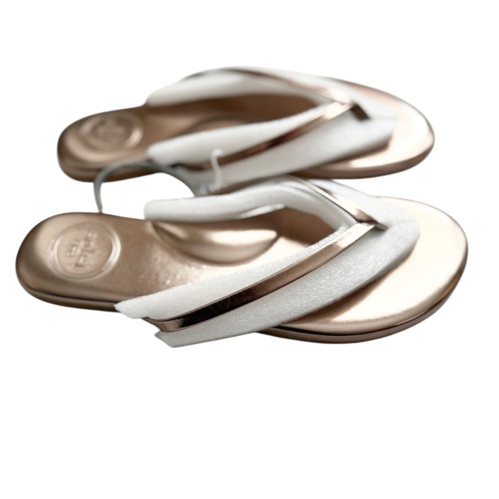 Revolve Solei Sea Indie Sandal Metallic Pewter Women’s Size 6 Flip Flop New